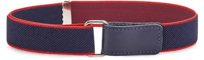 Image de Ceinture élastique pour enfants Ladeheid, 1 à 12 ans, 34 à 90 cm, P15 (bleu foncé/rouge, 0 à 2 ans)