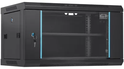 Obrázok produktu pre 6U skrinka na servery – serverová skrinka – sieťová serverová skrinka – racková skrinka – IT skrinka – kompaktná, hĺbka 39 cm