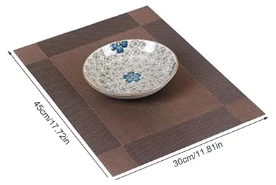 Obrázok produktu pre Podložka pod tanier 45 x 30 cm – neklzká, tepelnoizolačná, umývateľná a rýchloschnúca podložka na kuchynský stôl