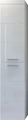 Produktbild von trendteam Bad Hochschrank Devon Weiß Melamin/Weiß Hochglanz Tiefzieh 35 x 170 x 33 cm