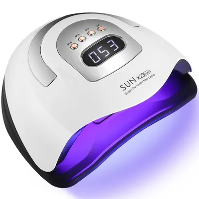 Produktbild von 380W UV LED Nagellampe mit 81 LED, Automatischer Sensor, 4 Timer, LCD Display, Nageltrockner Profi für Gelnägel, Salon, Zuhause