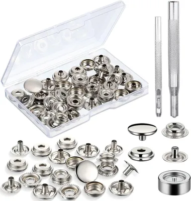 Productafbeelding van Drukknop - Metaal - 15 mm - Druksluiting