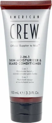 Produktbild von American Crew 2-in-1 Hautfeuchtigkeitspflege und Bartpflege, Bartcreme, 100 ml, Tube, Aqua/Wasser/Eau, Cyclopentasiloxane, Butylene Glycol, Polyacrylamide, Panthenol, C12-15 Alkyl..., 1 Stück(e)