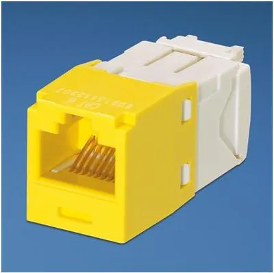 Obrázek produktu pro Panduit UTP RJ-45 MiniJack cat6, žlutý