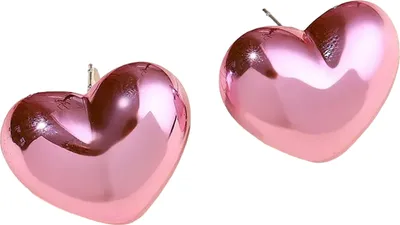 Produktbild von AD-33382 Ohrringe - Heart/Hellrosa für jeden Anlass KP33382