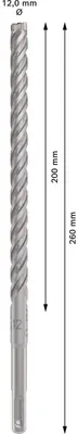 Image de Bosch PRO SDS plus-5X foret à marteau 12 x 200 x 260 mm - 2608833809