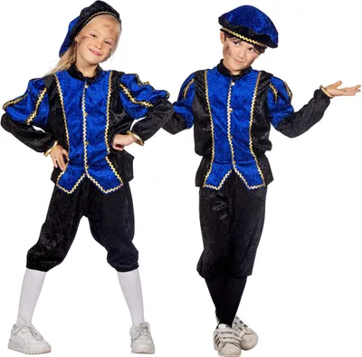 Image de Costume joyeux Pietje Blauw Pietenpak pour enfant