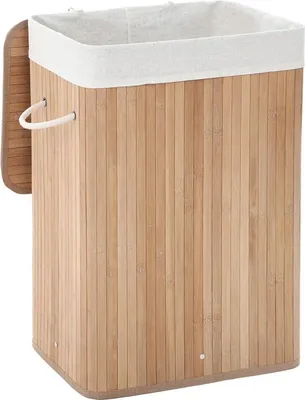 Zdjęcie produktu dla Kosz na pranie bambusowy 40x30x60cm