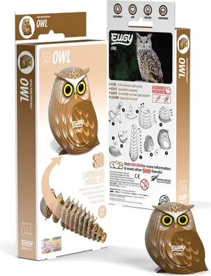 Produktbild von EUGY - 3D Bastelset Eule