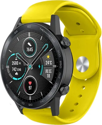 Produktbild von Strap-it Honor Magic Watch 2 Sportarmband (Gelb)