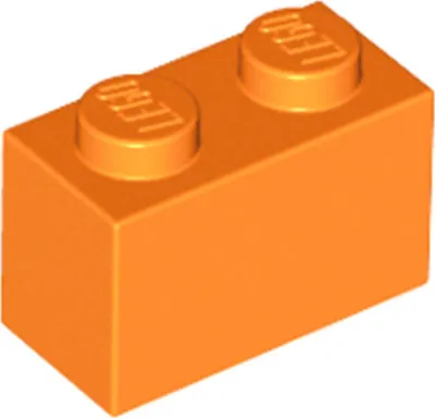 Image de 1 pièce LEGO, pièce n° 3004 en orange (orange)