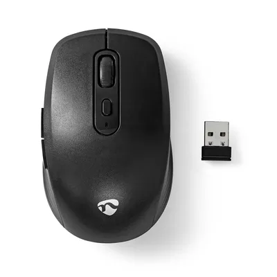 Image de Nedis Mouse - Sans fil - 800 / 1200 / 1600 dpi - DPI réglable - Nombre de boutons : 6 - Droitier