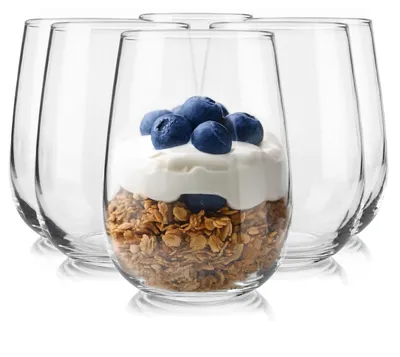 Produktbild von Glasmark KROSNO 1992 Dessertgläser 6er Set 330 ml Aus Glas Eisbecher Gläser Eisschalen Dessertschalen Spülmaschinenfest