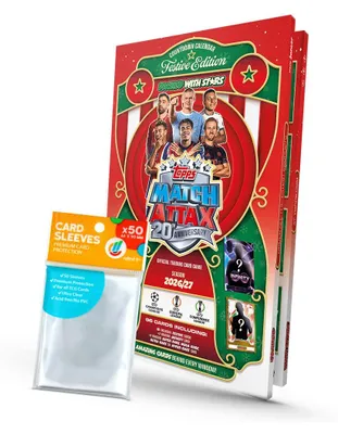 Obrázek produktu pro Sada karet UCC Match Attax Champions League 2026/27 – 1 adventní kalendář + exkluzivní obaly pro sbírání karet
