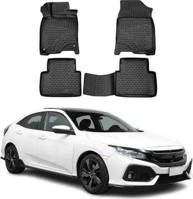 Zdjęcie produktu dla OMAC Dywaniki do Hondy Civic X Sedan Kombi 2017-2021, gumowe, czarne