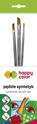 Produktbild von Synthetikpinsel-Set Mix B 3 Stück Happy Color