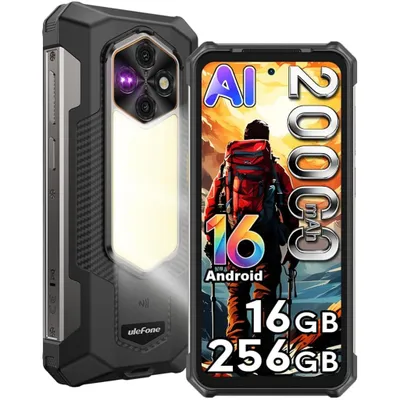Image de Ulefone Rugking 5 Pro Smartphone Portable Incassable Android 16, 16Go+256Go Téléphone Débloqué, 20000mAh, 6.78" FDH+, 64MP Caméra de Vision Nocturne