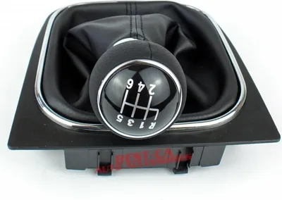 Produktbild von Gałka zmiany biegów + pokrowiec i ramka skórzana 6 biegów do VW VOLKSWAGEN Golf 5 6 Jetta GTI GTD TDI