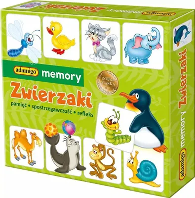 Zdjęcie produktu dla Zwierzaki Gra memory Adamigo 07370