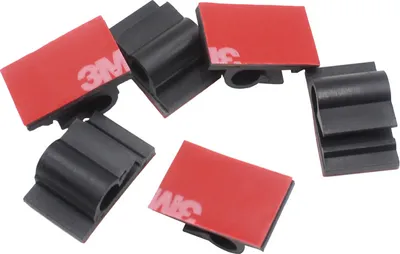 Produktbild von INF 100 Stück Nylon-Kabelclips mit Klebstoff Schwarz model 1