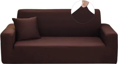 Produktbild von Famanu Bankbezug Elastisch Stretch Elasthan - Kaffee