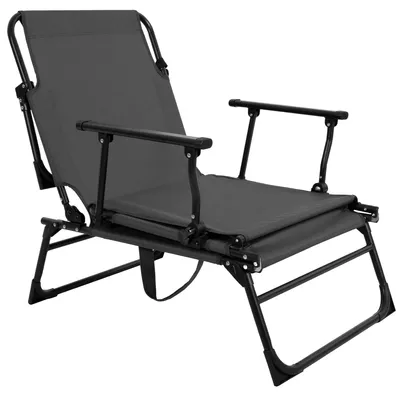 Image de Fauteuil de jardin et transat réglables, avec coussin
