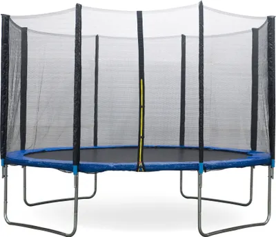 Produktbild von Trampolin 427 cm Gartentrampolin Kindertrampolin Outdoor Komplettset Set Blau