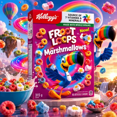 Immagine prodotto di Kellogg's Froot Loops con marshmallow 315 g