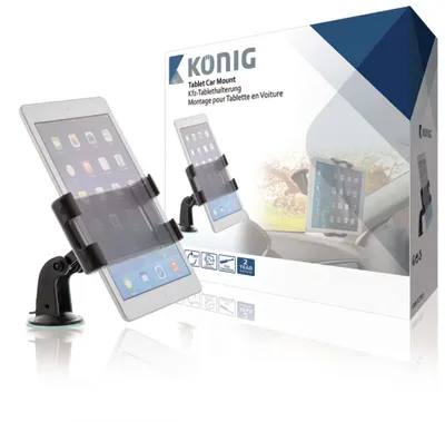 Immagine prodotto di KÖNig Knm-Fctm11 Supporto per tablet per auto 360 &Deg; rotazione e inclinazione 0,7 Kg