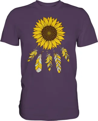 Produktbild von Traumfänger Sonnenblumen T-Shirt Garten Motiv Gärtner Geschenk – Urban Purple / XL