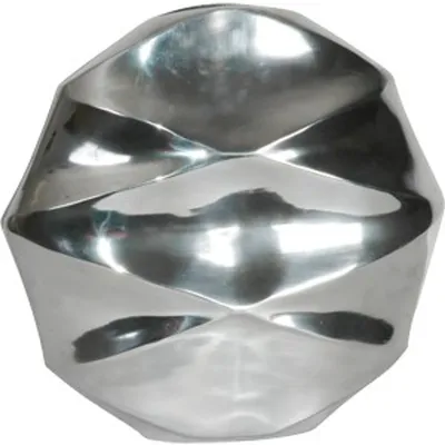 Immagine prodotto di Vaso di design Casa Padrino in alluminio lucido argento 33 x 33 x 11 cm - vaso decorativo Shine - vaso per fiori