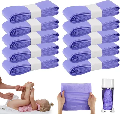 Produktbild von Windeleimer Nachfüllkassette 10 Stück, 5 m, reißfest und geruchsdicht, für Zuhause