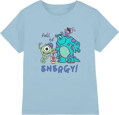 Immagine prodotto di Monsters Inc - Maglietta per ragazzi TV25950 (116) (blu cielo)