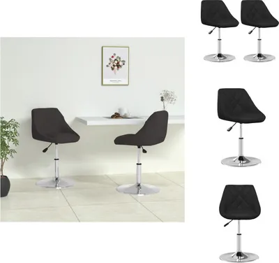 Obrázek produktu pro vidaXL Jídelní židle 2 ks černá Imitace kůže - Jídelní židle
