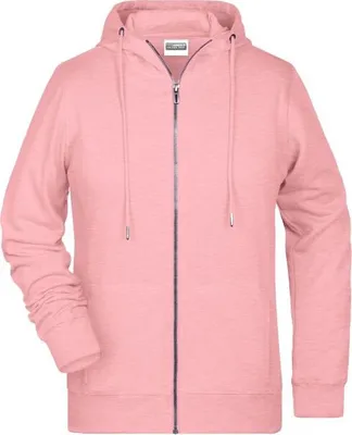Produktbild von Sweat-Jacke mit Kapuze und Reißverschluss rose-melange, Gr. XS