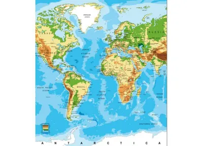 Zdjęcie produktu dla Photo tapete - Mapa świata 225x250cm - Vliestapete