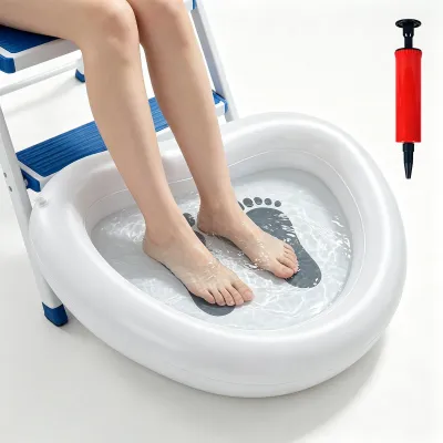 Immagine prodotto di Vaschetta gonfiabile per i piedi con pompa per gonfiare, piscina gonfiabile