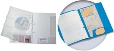 Produktbild von Schnellhefter A4 mit 2 Einschlagklappen transparent