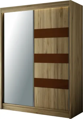 Obrázek produktu pro Šatní skříň TETIS Šatní skříň do ložnice Šatní skříň do obývacího pokoje 215x120x61