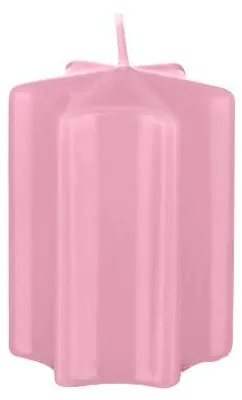 Produktbild von Sternkerzen Rosa 8 x Ø 6 cm, 4 Stück