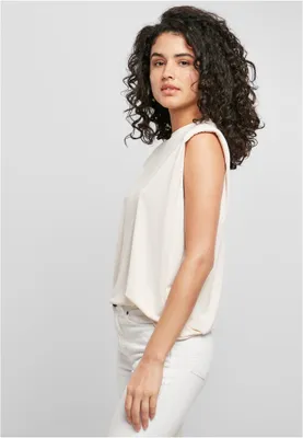Immagine prodotto di Canotta da donna Urban Classics Ladies Modal Padded Shoulder Tank whitesand - S