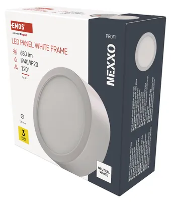 Productafbeelding van EMOS LED inbouwspot NEXXO, rond, wit, 7,6W, neutraal wit, ZM5125