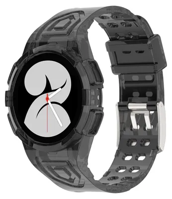 Produktbild von Für Samsung Galaxy Watch 5 44mm Silikon Uhrenarmband mit integriertem Gehäuse