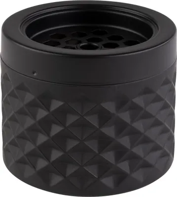 Produktbild von APS 558 Windaschenbecher NEBULA, Glas/Metall, Ø 9,5 cm, Höhe 8 cm, matt-schwarz