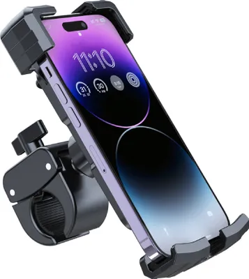 Produktbild von MMOBIEL Handyhalter Fahrrad - Stoßfest - Stabiler Smartphone-Halter für Rad, Roller etc.