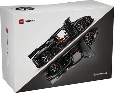 Produktbild von LEGO Technic Koenigsegg Sadair’s Spear Hypercar - Auto Modellbau für Erwachsene - MINT Rennauto mit V8-Kolbenmotor, Triplex-Dämpfern & Geistermodus - Geschenk für Autoliebhaber - 42232
