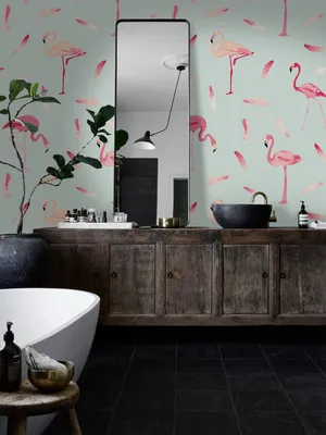 Produktbild von Coloray Fototapete 312x219 cm Vlies-Fototapete - Flamingo Birdfeder.
