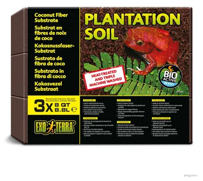 Productafbeelding van Exo Terra Plantation Soil Brick 3x650g – 26,4L | Natuurlijke kokosbodem voor tropische terraria
