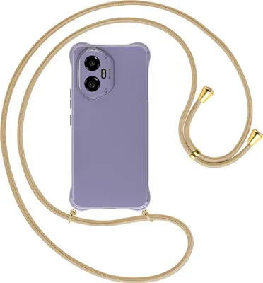 Produktbild von Handykette Backcover-Schutzhülle mit Band (Metall goldfarben) für Honor 300 5G - caramel