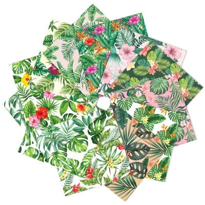 Productafbeelding van 24 Vellen Hawaiiaans Palmblad Plakboekpapier